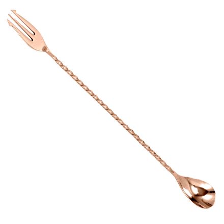 Barspoon trident,  50 cm length, gold BAREQ 