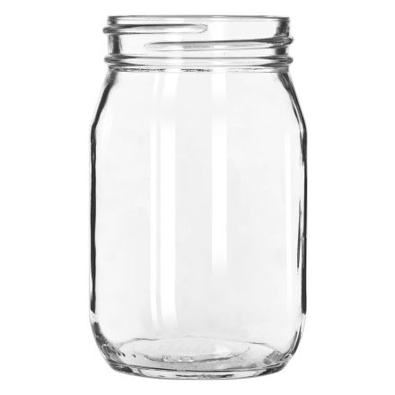 Glass jug, glass with a handle 488 ml DRINKING Jar line LIBBEY 