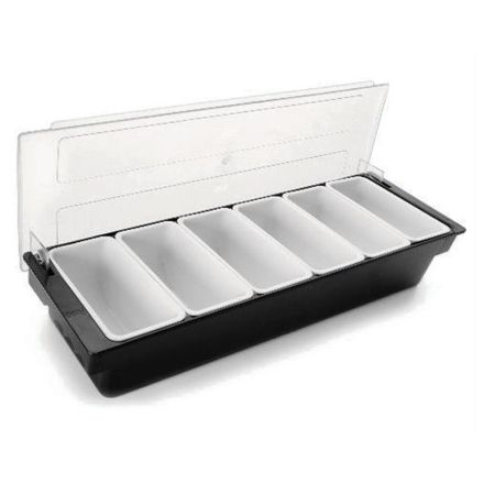 Box for spices and ingredients, 6 compartments