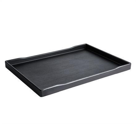 Taca ZEN z melaminy 38,1x28,8x2,5 cm czarna - VERLO